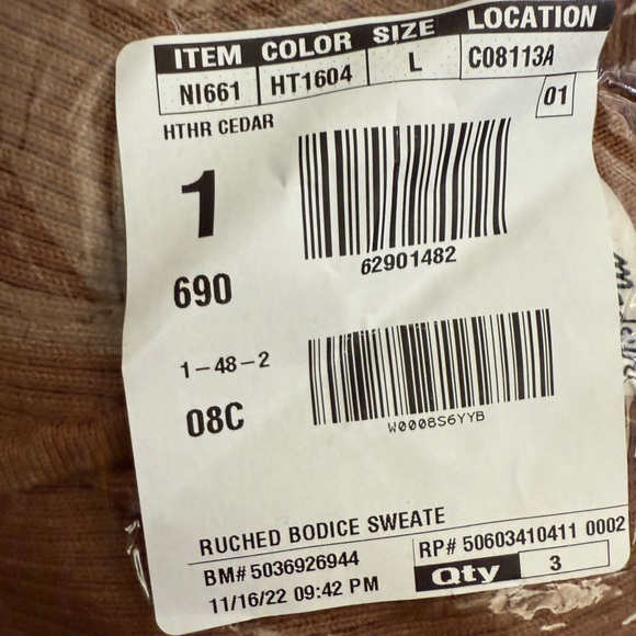 Madewell Tie-Front Ruched Bodycon Mini Dress. NWT - Picture 5 of 5